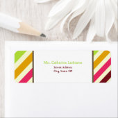 Gestreept adreslabel etiket (Insitu)