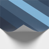 Gestreept Blauw Cadeaupapier (Hoek)