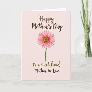 Gestreept Bloem Liefdevolle Gedachten Kaart