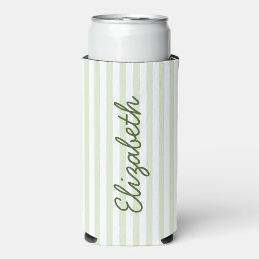 Gestreept Bruidsfeest Favor Slanke (Seltzer Voorkant)