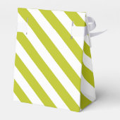 Gestreept Chartreuse  Bedankdoosjes (Achterkant)