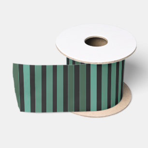 Gestreept effen patroon retro groen lint