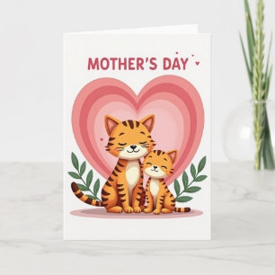 Gestreept familieliefdeskaart kaart