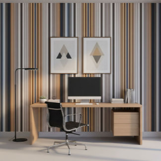 Gestreept Gestyleerd Behang