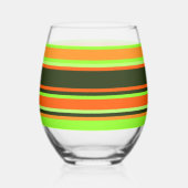 Gestreept glas – Limoen, Sinaasappel en mandarijn (Voorkant)