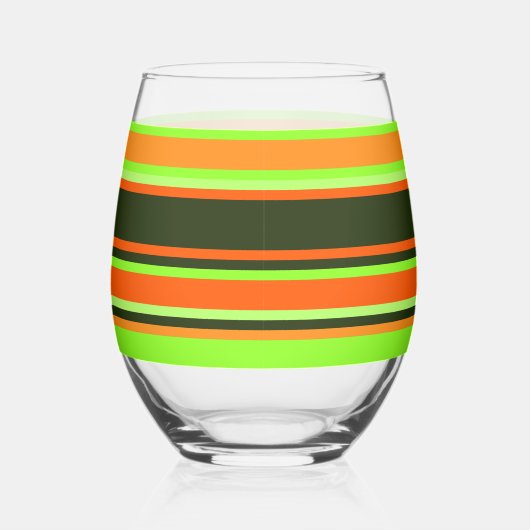 Gestreept glas – Limoen, Sinaasappel en mandarijn (Rechts)