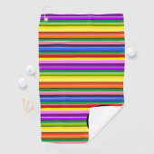 Gestreept Golfaccessoires Gepersonaliseerd Kleurri Golfhanddoek (Insitu)