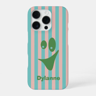 Gestreept Grappig Gezichtsuitdrukking iPhone 16 Pro Hoesje
