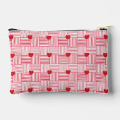 Gestreept Hartjes Patchwork Patroon Etui (Achterkant)