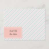 Gestreept Het briefkaart Datum opslaan (Voorkant)