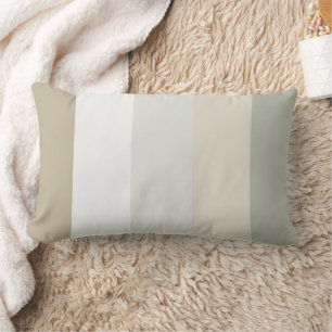 Gestreept Ivoor en Kaki Lumbaal Accent Sierkussen Kussen