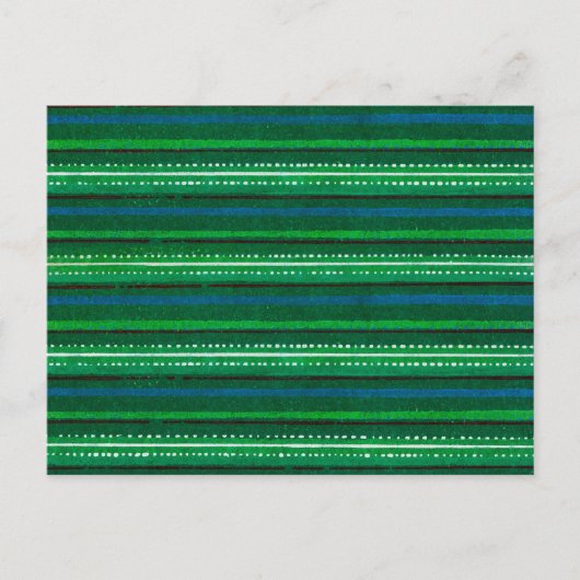 Gestreept Japans houtsnede textiel Briefkaart (Voorkant)