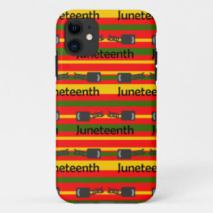 Gestreept Juneteenth iPhone 11 Hoesje