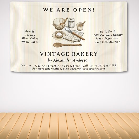 Gestreept  kookgerei Bakkerij Spandoek