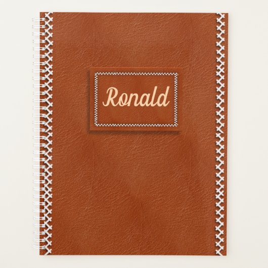 Gestreept leder planner (Voorkant)