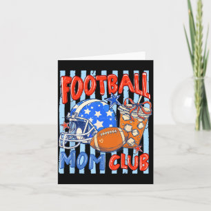 Gestreept lint voetbal moeder club koffie grappig kaart