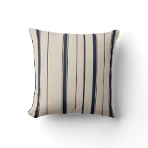 Gestreept marineblauw en crème