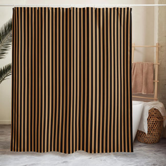 Gestreept Minimalistisch Zwart Douchegordijn