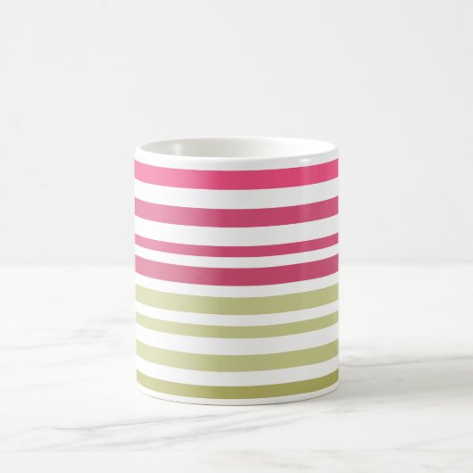 gestreept olijfroze koffiemok (Center)