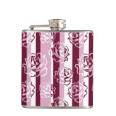 Gestreept patroon met rozen heupfles (Voorkant)