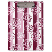Gestreept patroon met rozen klembord (Voorkant)
