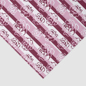 Gestreept patroon met rozen tissuepapier (Detail)