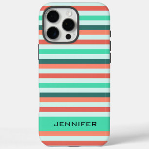 Gestreept patroon trendy modern iPhone 16 pro max hoesje