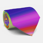 Gestreept regenboog achtergrond verloop stropdas (Opgerold)