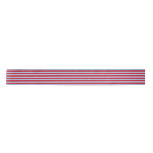 Gestreept rood en blauw lint (Voorkant)