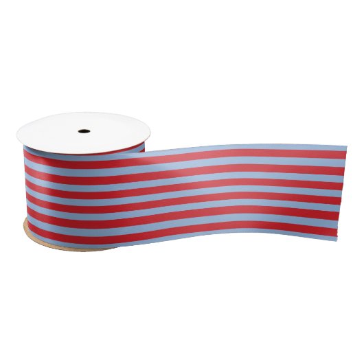 Gestreept rood en blauw lint (Spoel)