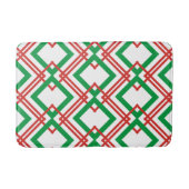 gestreept rood en groen badmat (Voorkant)