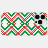 gestreept rood en groen Case-Mate iPhone case (Achterkant (horizontaal))