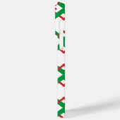 gestreept rood en groen Case-Mate iPhone case (Achterkant / Links)