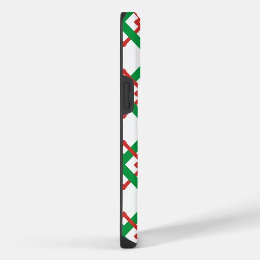 gestreept rood en groen iPhone hoesje (Rechterkant)