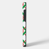 gestreept rood en groen iPhone hoesje (Linkerkant)