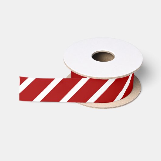 Gestreept Rood Wit Lint (Spoel)
