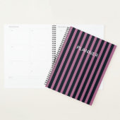 gestreept roze | aangepaste naam marine planner (Display)