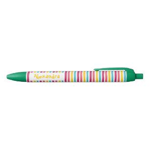 Gestreept Snoep! Leuke kleurrijke Schattigee pen