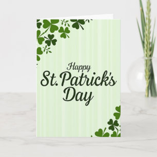 Gestreept St. Patrick's Dag Kaart