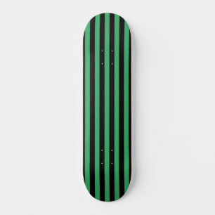 Gestreept Verticaal Groen en Zwart Skateboard