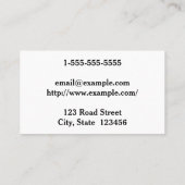 Gestreept Visitekaartje voor vertalers Duits (Achterkant)