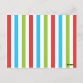 Gestreept vliegtuig gepersonaliseerde Kaarten van  (Achterkant)