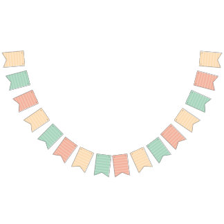 Gestreept vlindervormig feestvlaggenlint vlaggetjes