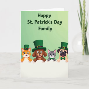 Gestreept vrienden St. Patrick's Day kaart