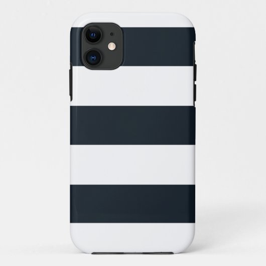 Gestreept (wit & zwart) Case-Mate iPhone case (Achterkant)
