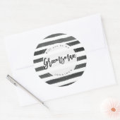 Gestreept zal je mijn bruidsjonker sticker zijn (Envelop)