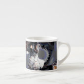 Gestreept zeeschelp espresso kop (Rechts)
