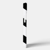 Gestreept (zwart & wit | diagonaal) elke maat Case-Mate iPhone case (Achterkant / Rechts)