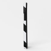 Gestreept (zwart & wit | diagonaal) elke maat Case-Mate iPhone case (Achterkant/links)