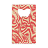Gestreepte achtergrond kredietkaart flessenopener (Achterkant)
